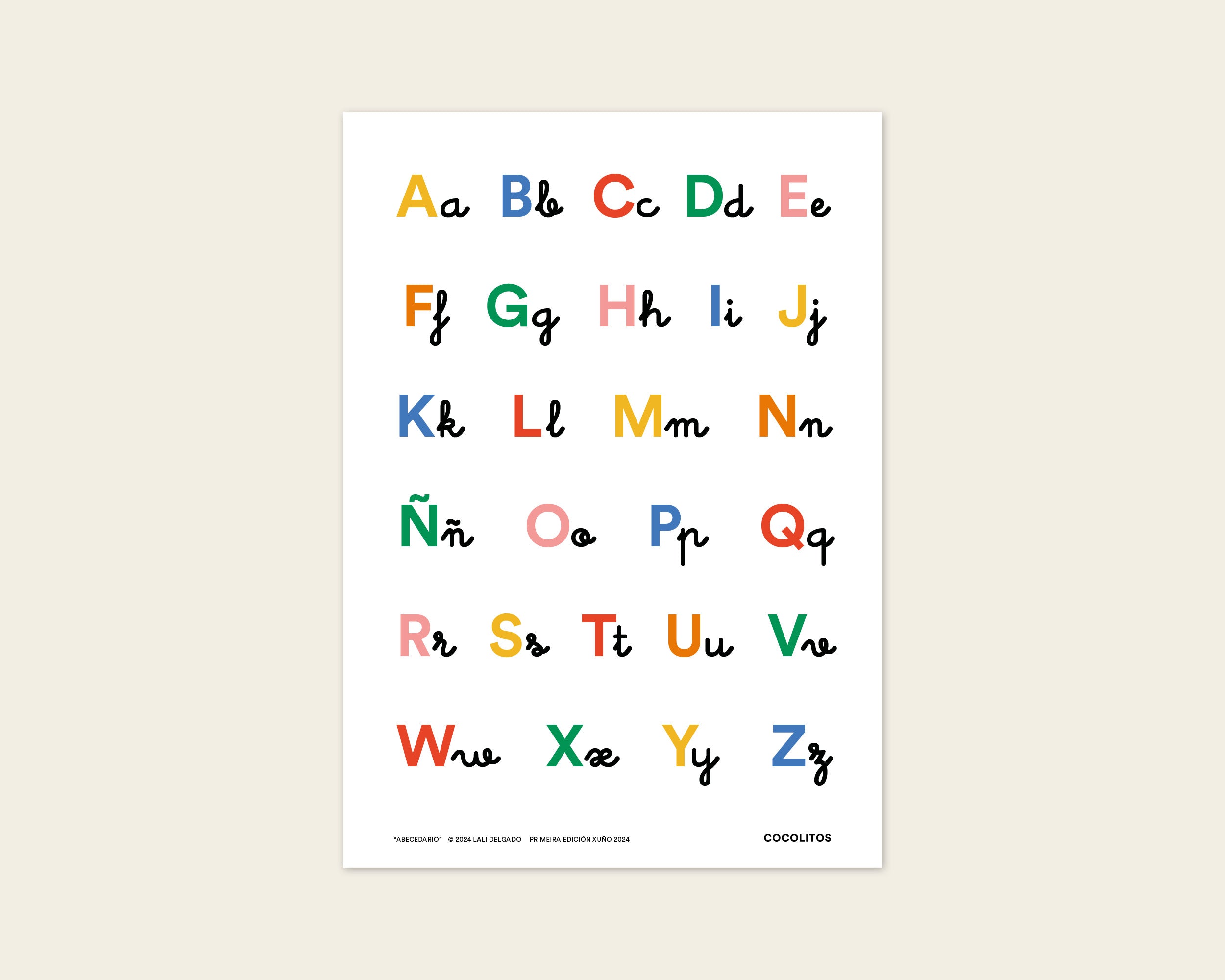 Lámina educativa "Alfabeto", 50x70 cm