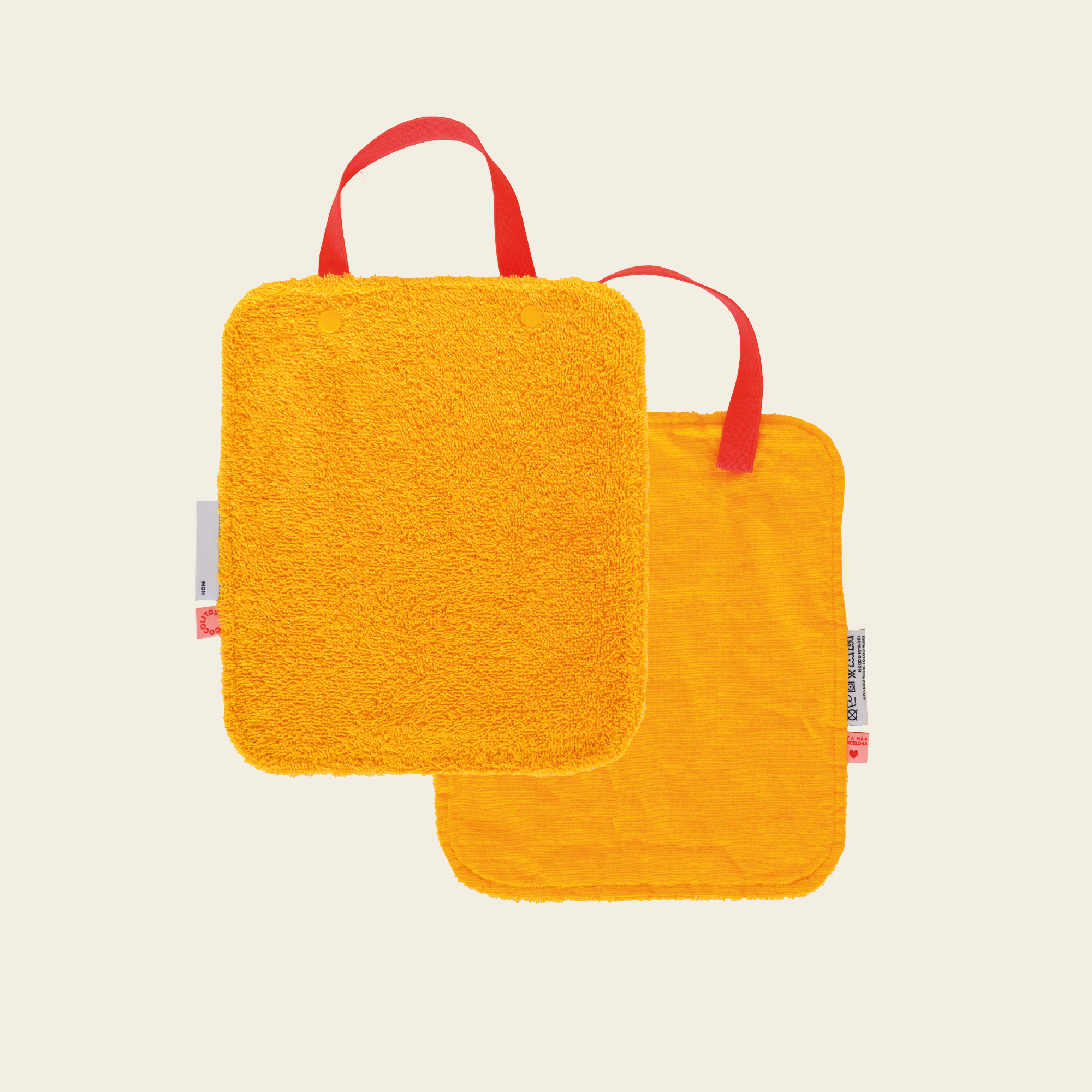 Pack de 4 baberos de algodón – Grande (3-6 años)