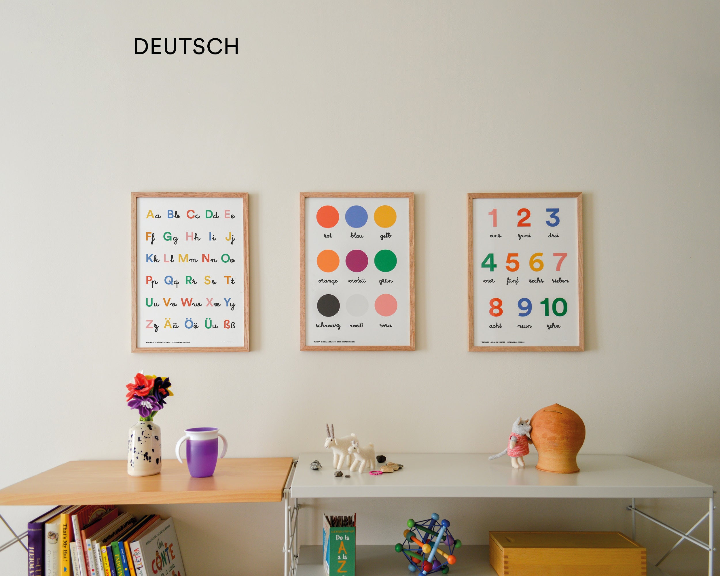 Pack of 3 educational posters (German)