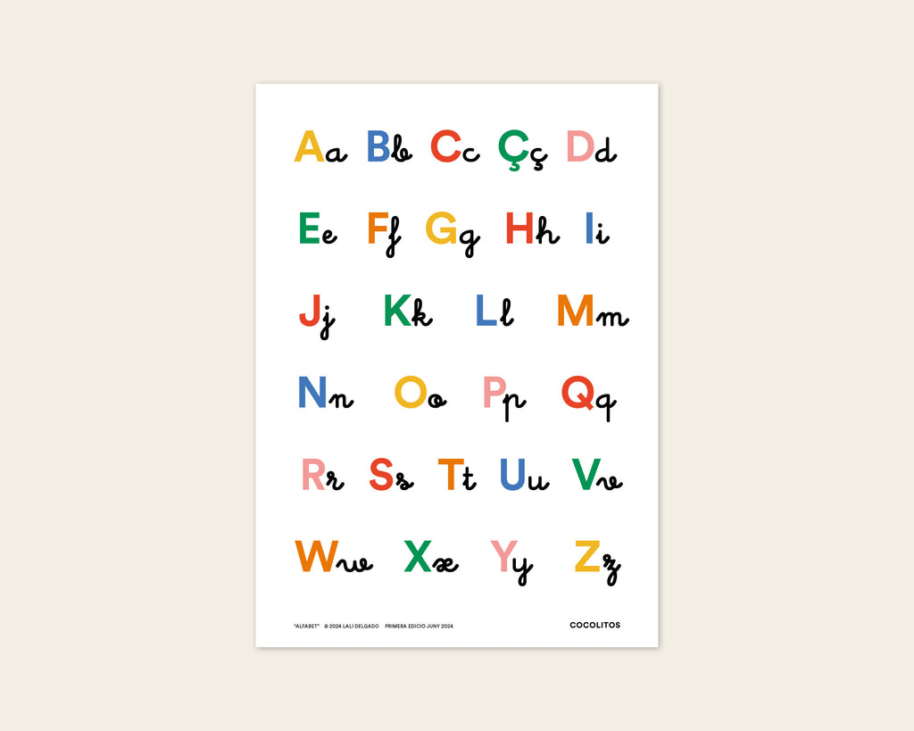 “Alphabet” Educational Poster, A3