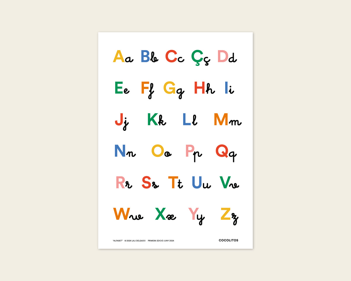 “Alphabet” Educational Poster, A3