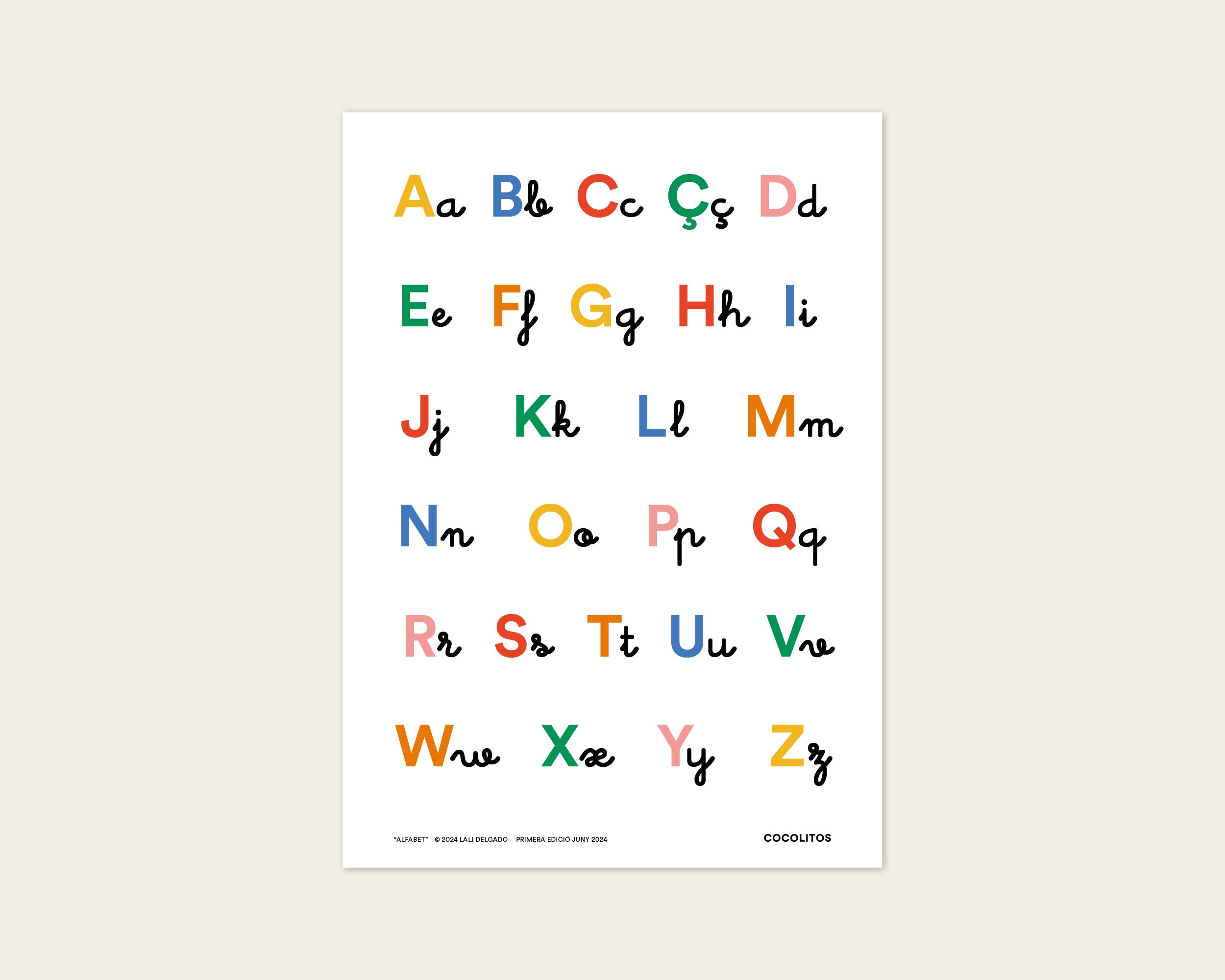 “Alphabet” Educational Poster, 50x70 cm