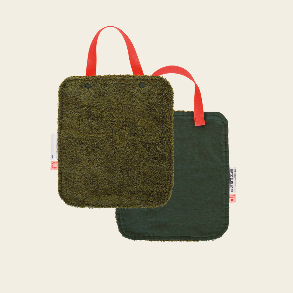 ClicClic Cotton Bib – Green