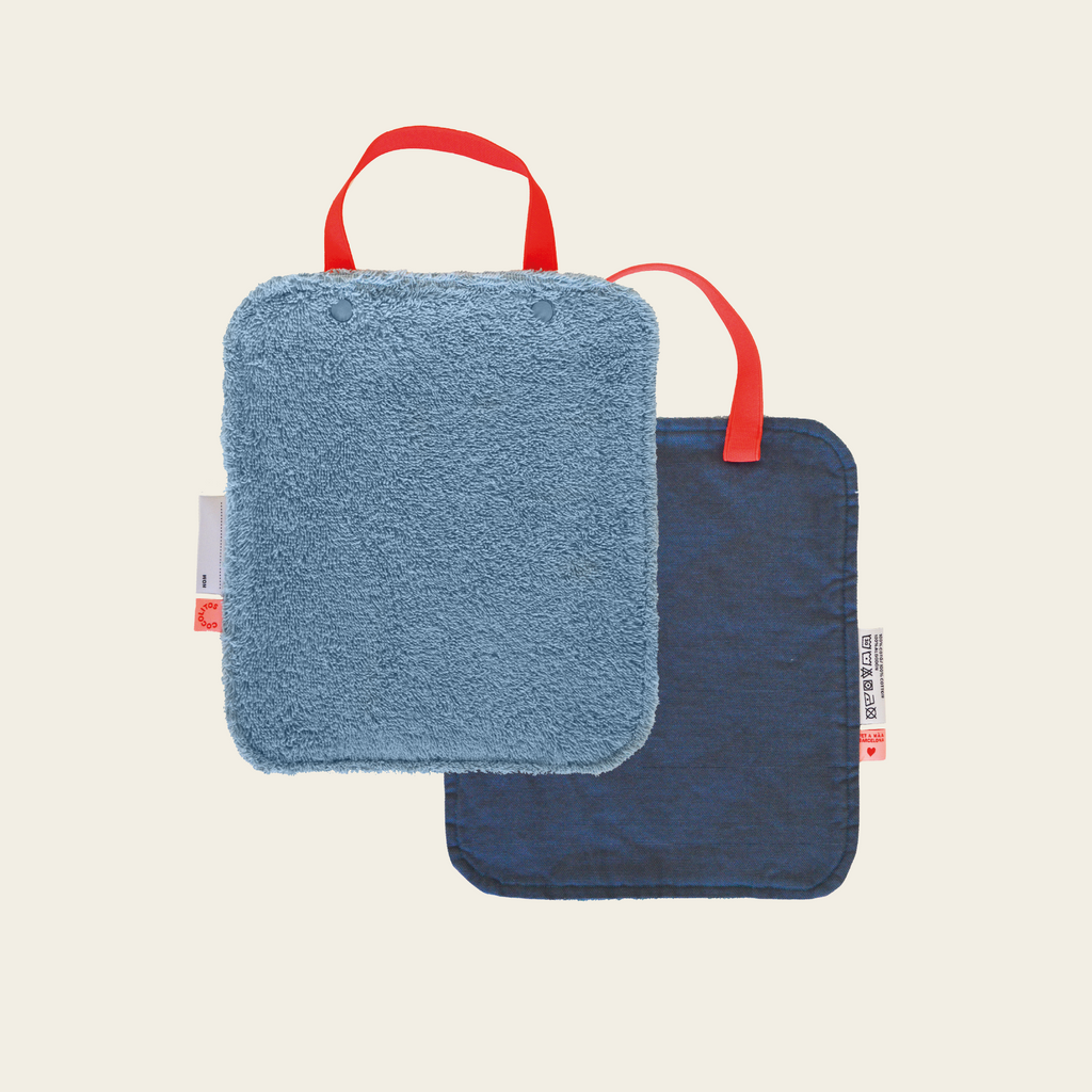 ClicClic Cotton Bib – Blue