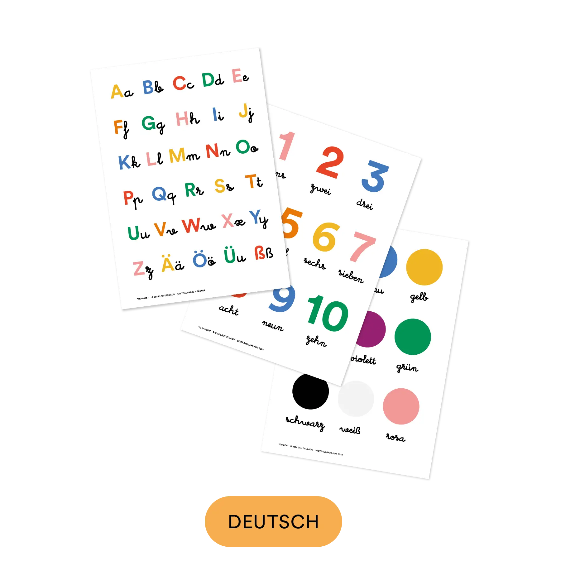 Cocolitos LexiPlay 3-Pack Posters: Deutsch