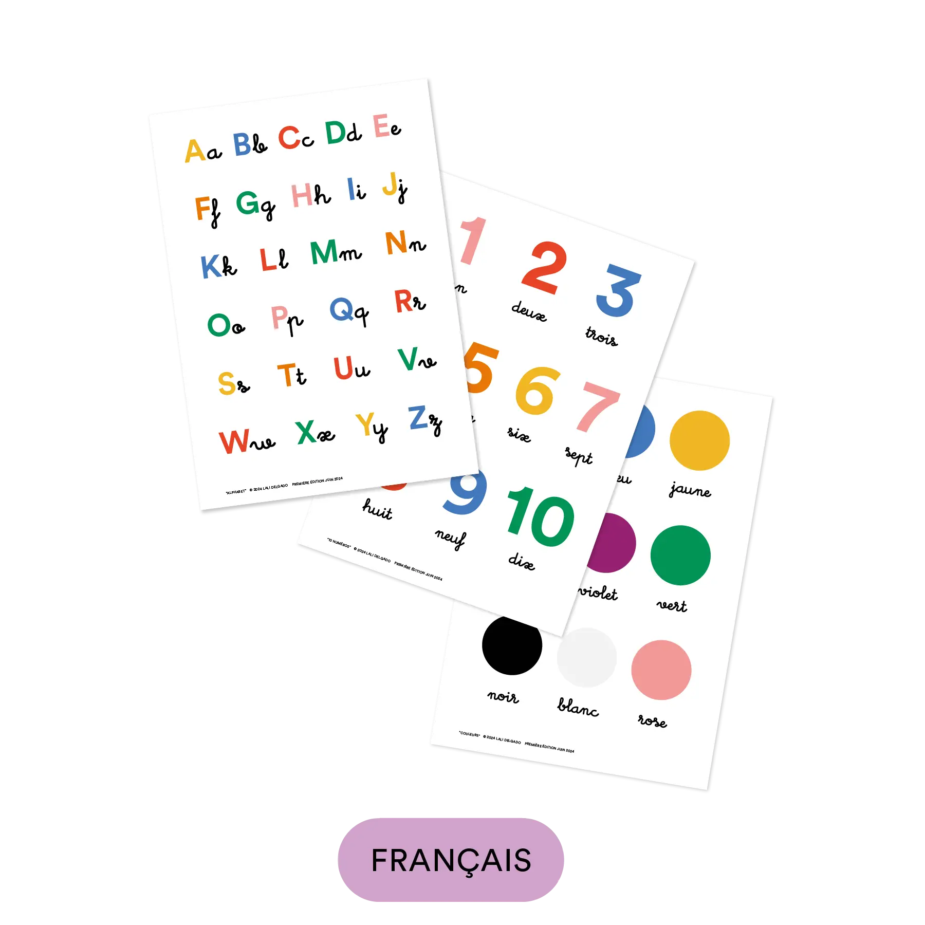 Cocolitos LexiPlay 3-Pack Posters: Français