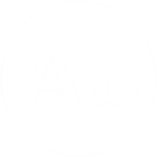 Cocolitos LexiPlay characteristics icon: Progressive literacy (White)