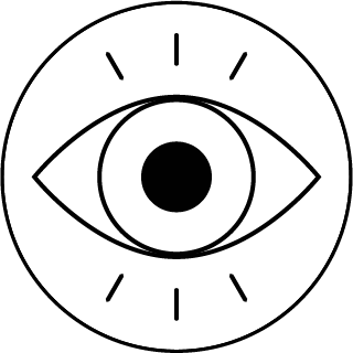 Cocolitos LexiPlay characteristics icon: Visual learning (Black)