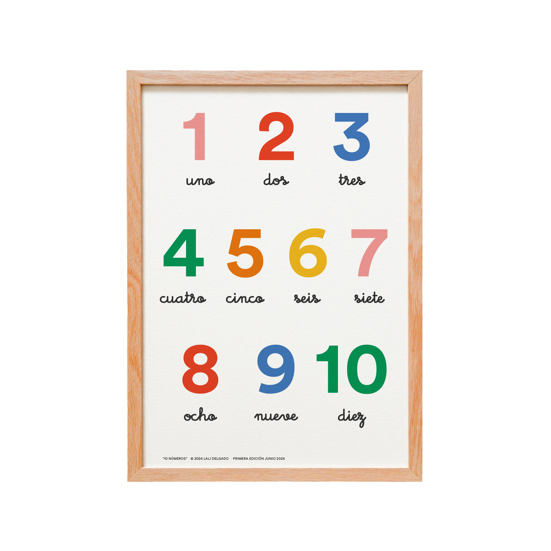 Cocolitos LexiPlay Poster "10 Números" Español, Marco Roble