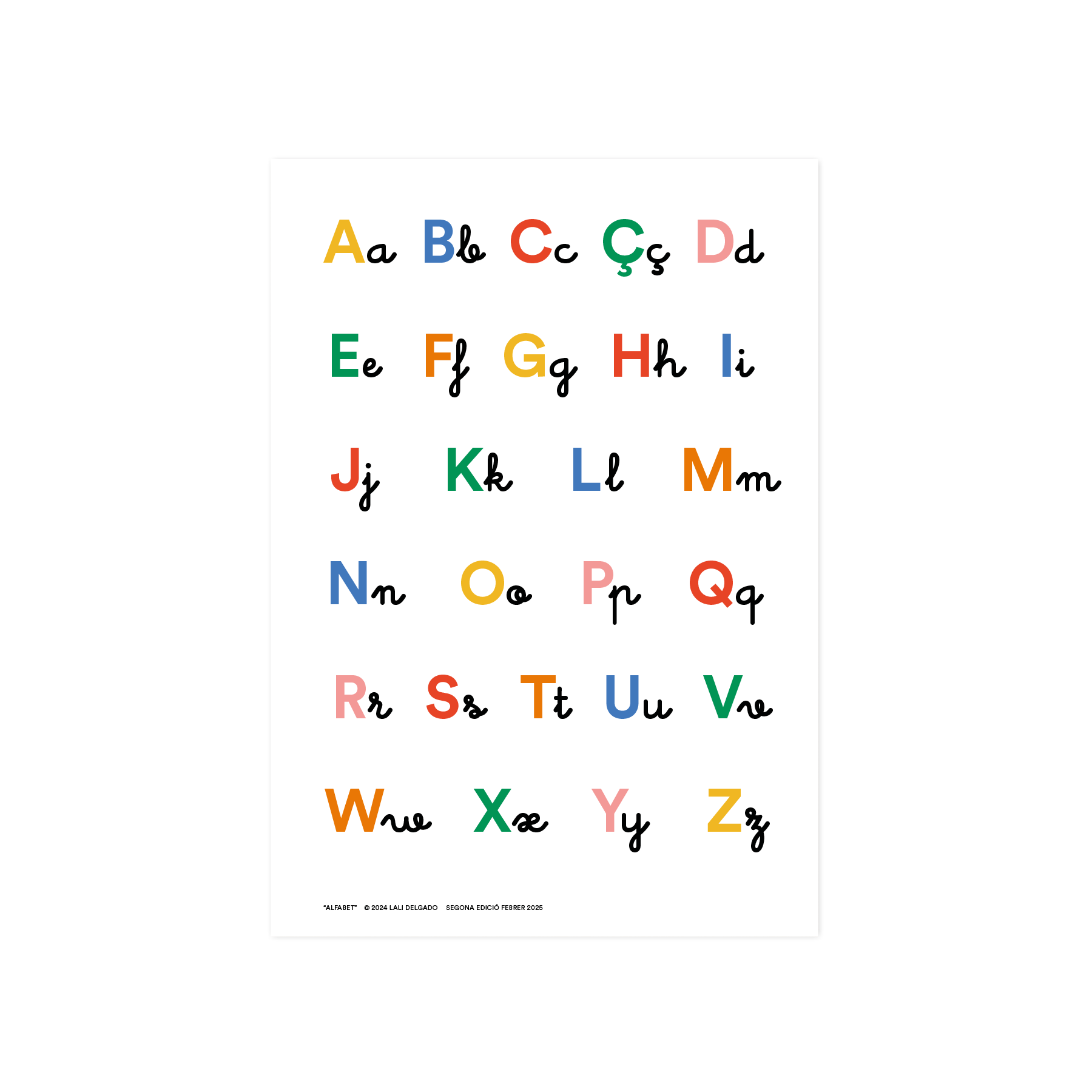 Póster educativo "Alfabeto", A3