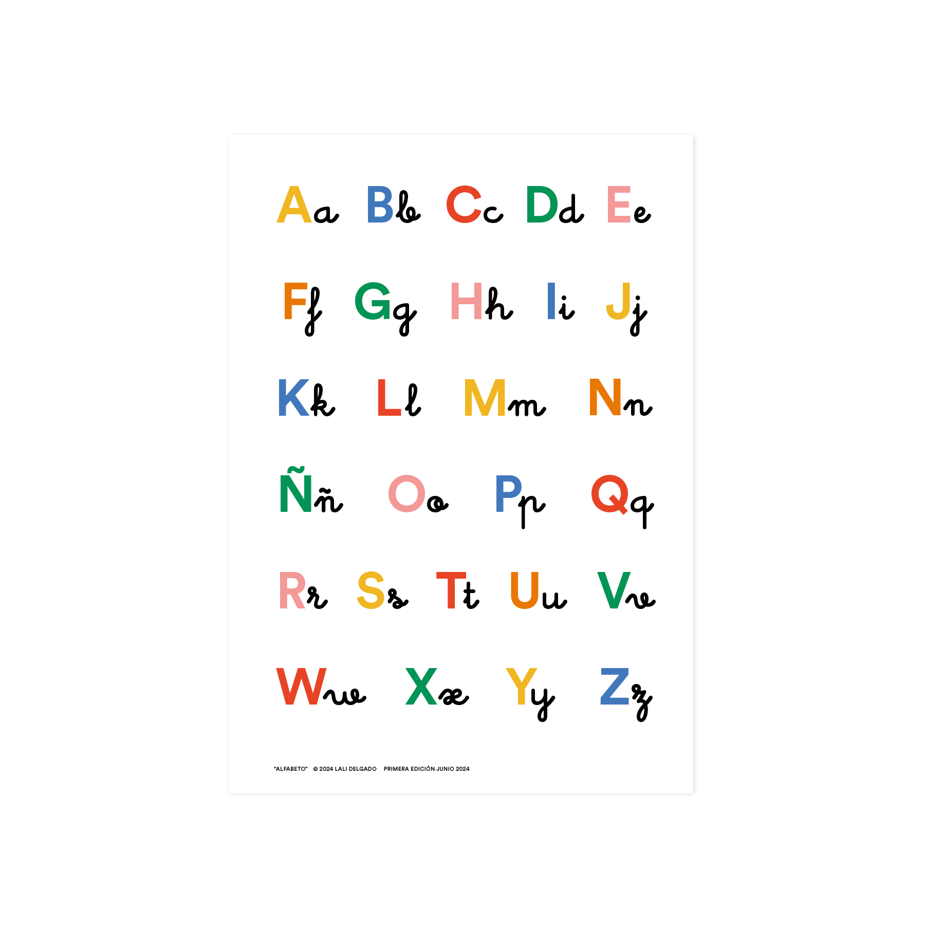 Póster educativo "Alfabeto", A3