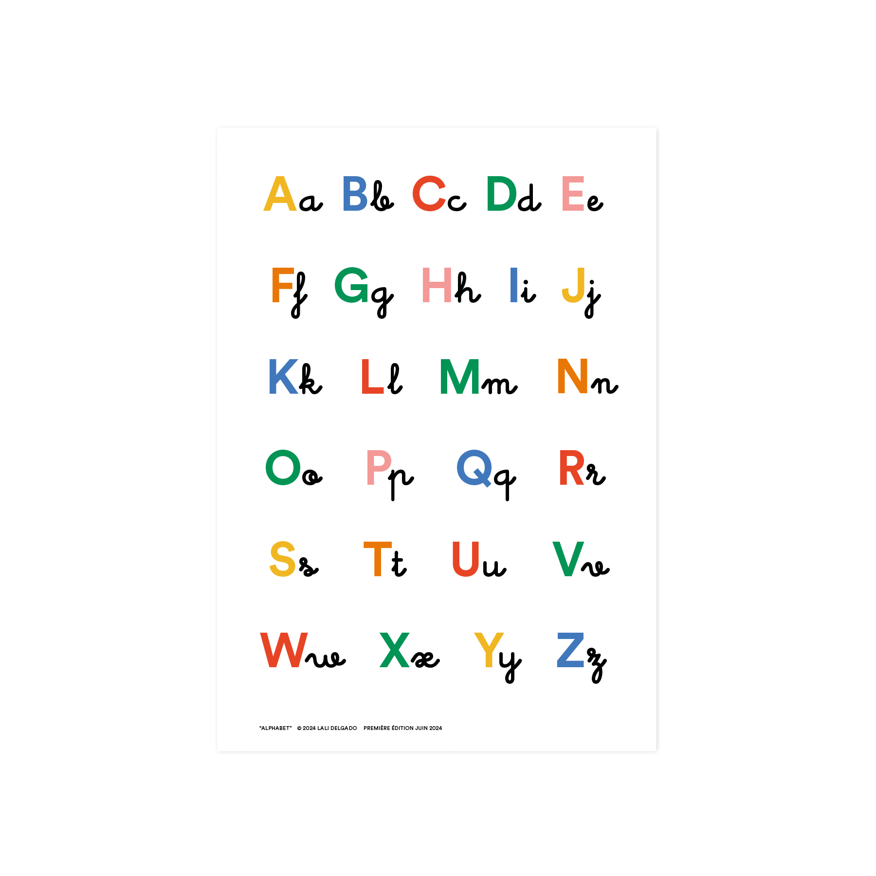 Póster educativo "Alfabeto", A3