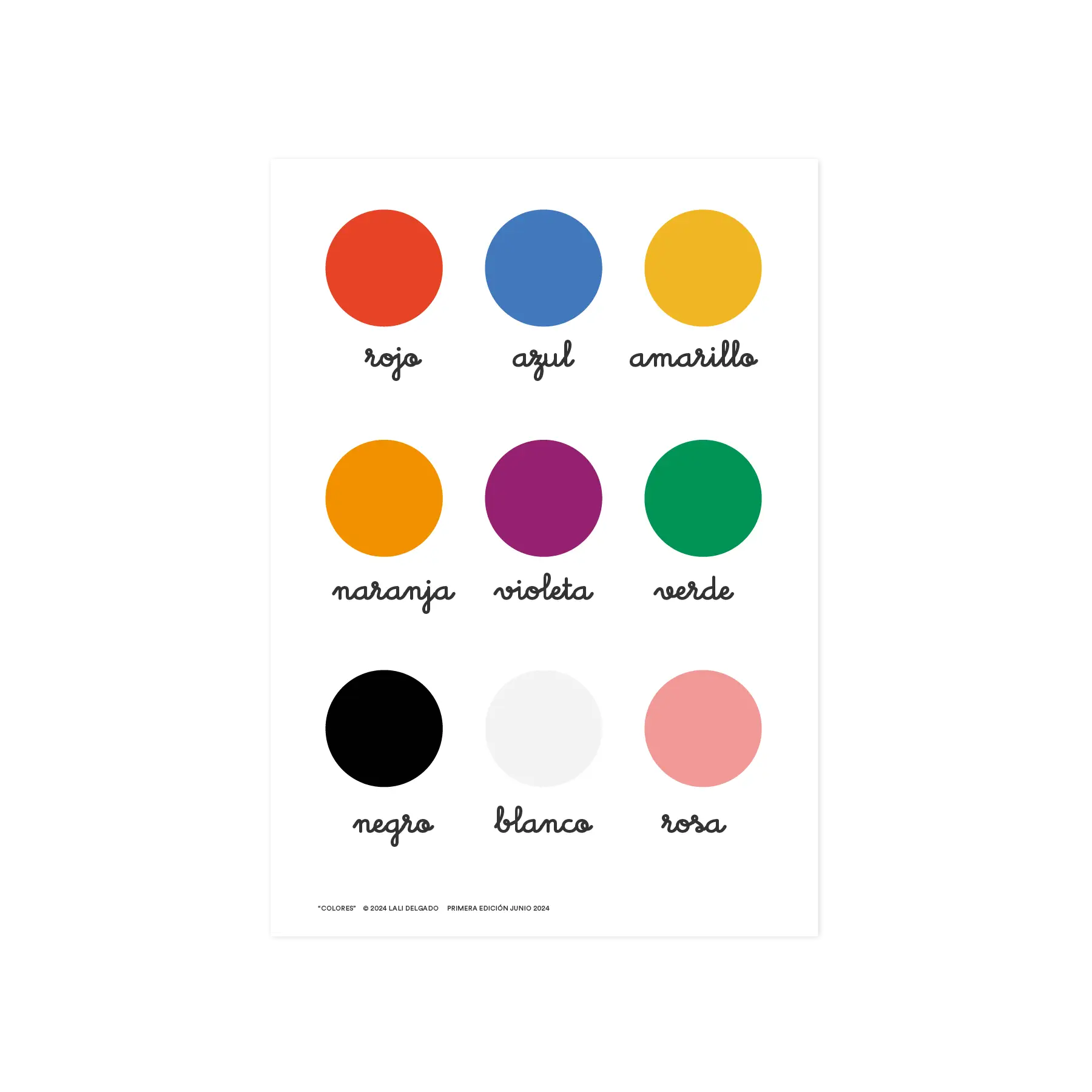 Cocolitos LexiPlay Poster "Colores" Español