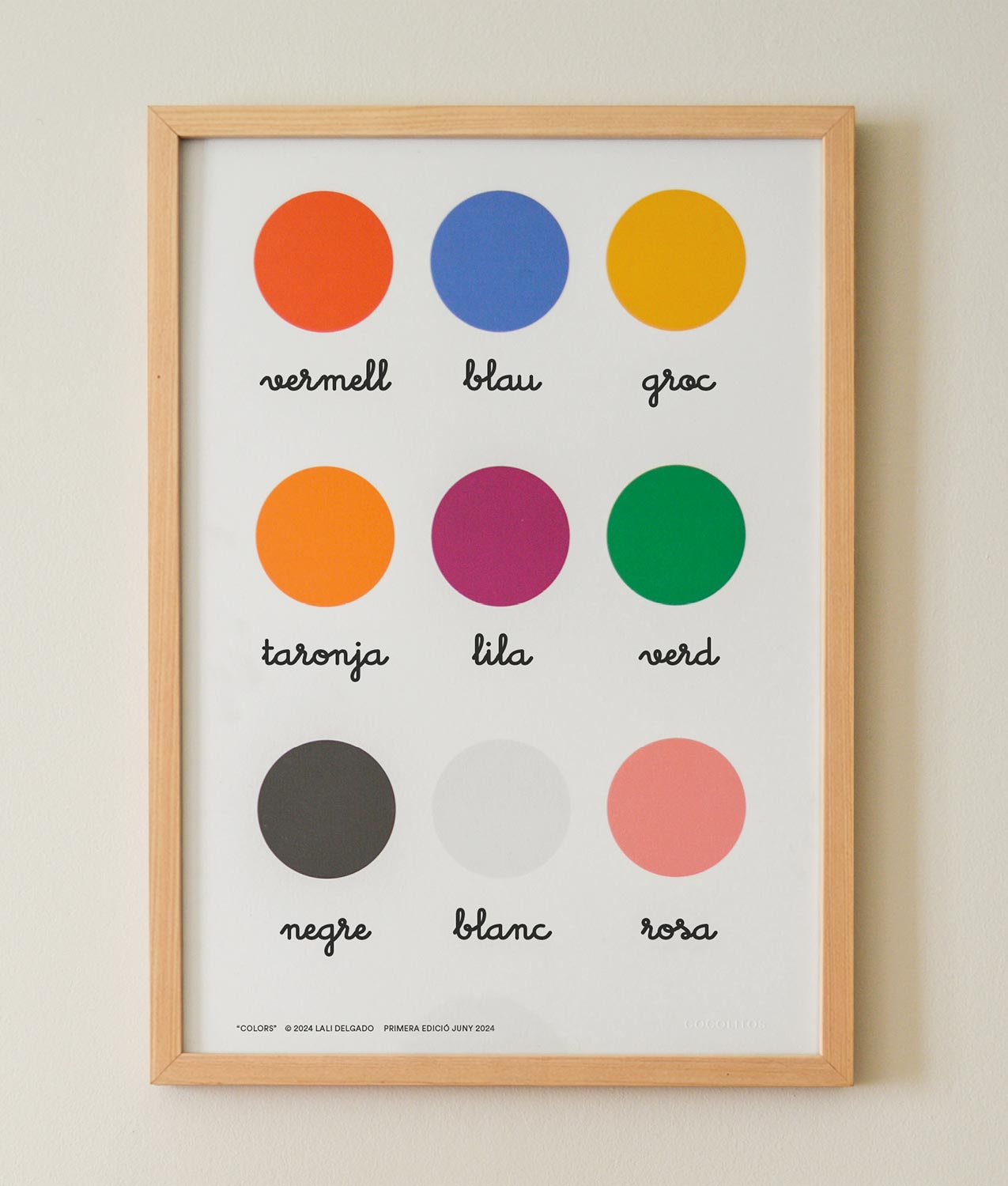 Lámina educativa "Colores", A3