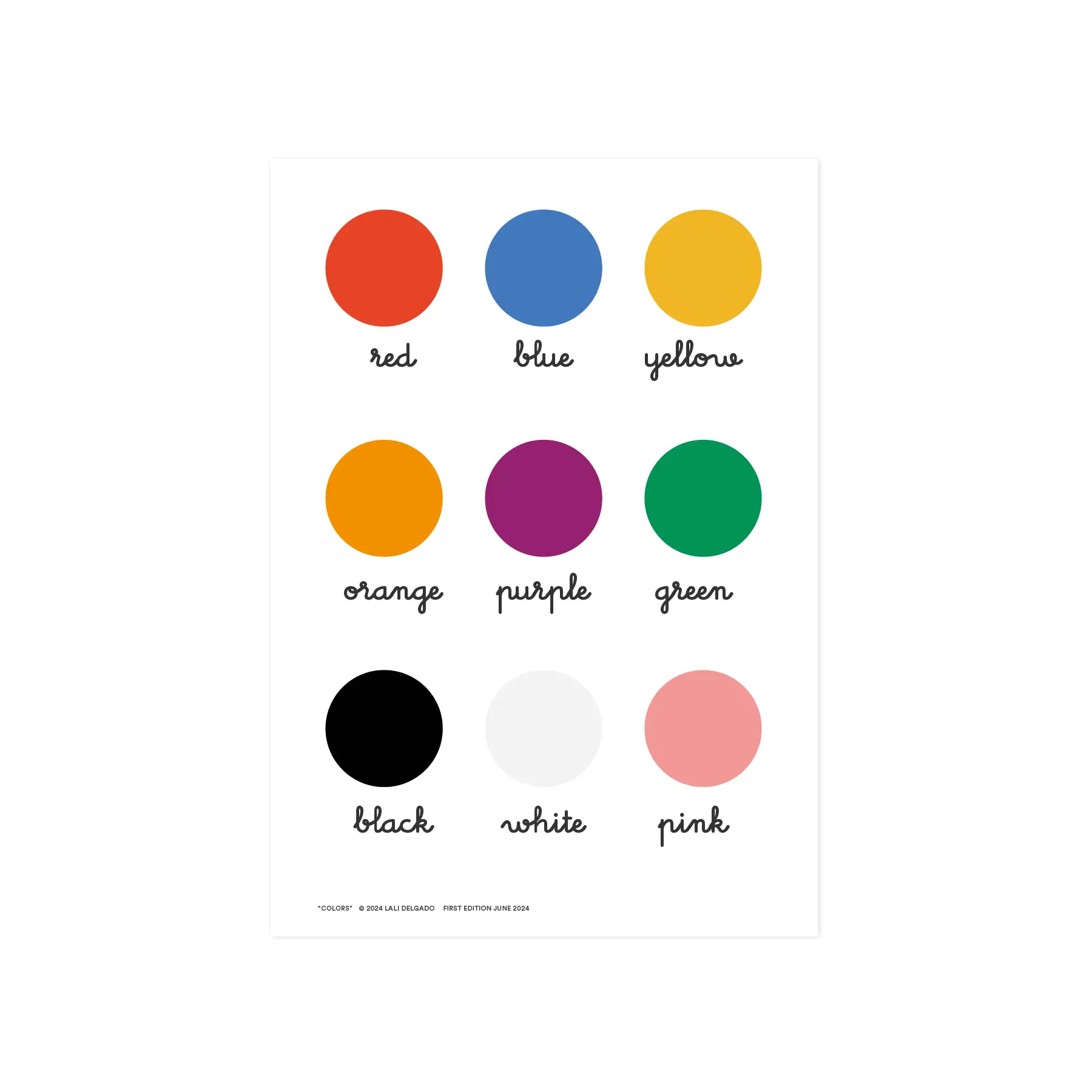 Cocolitos LexiPlay Poster "Colors" English