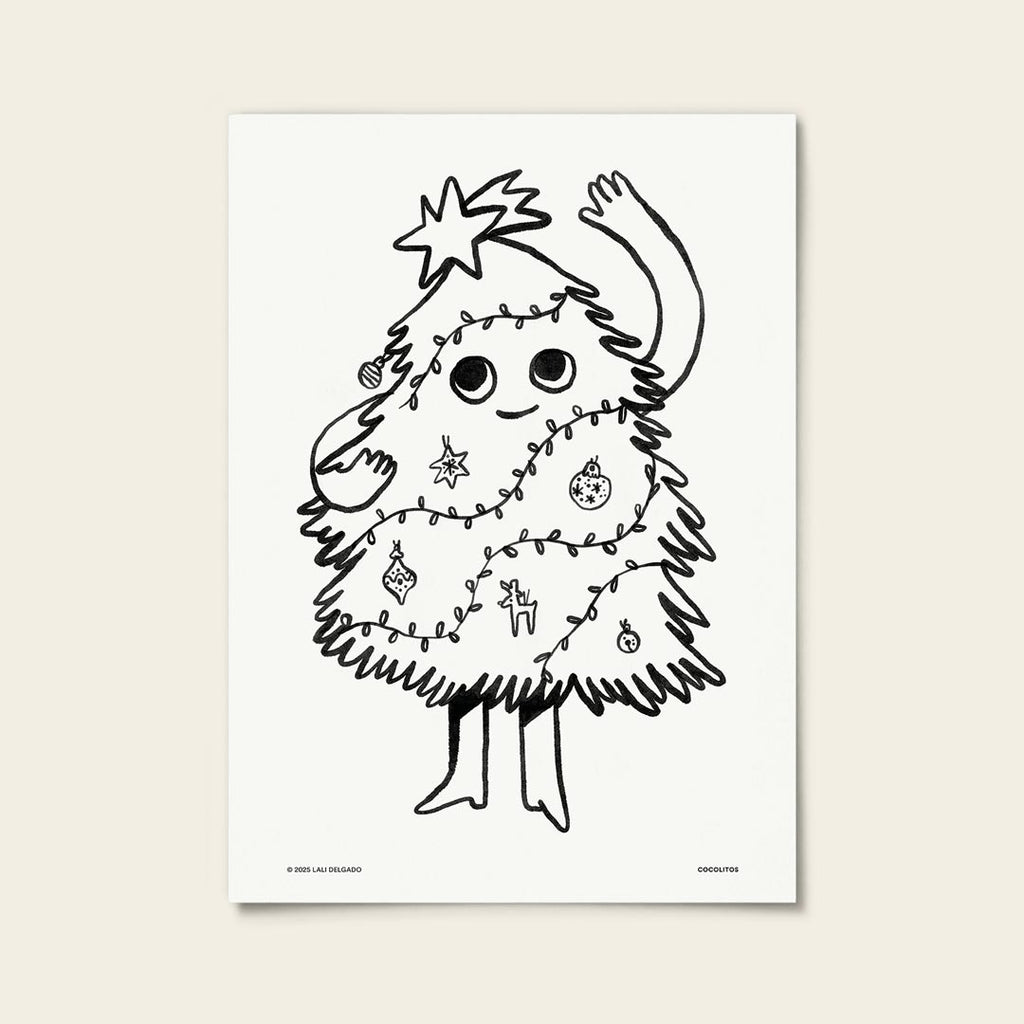 "Christmas Tree" Colouring Poster (Digital Download)